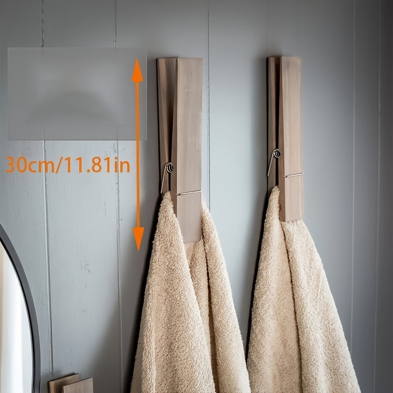 Extra-Large Wooden Towel Rack