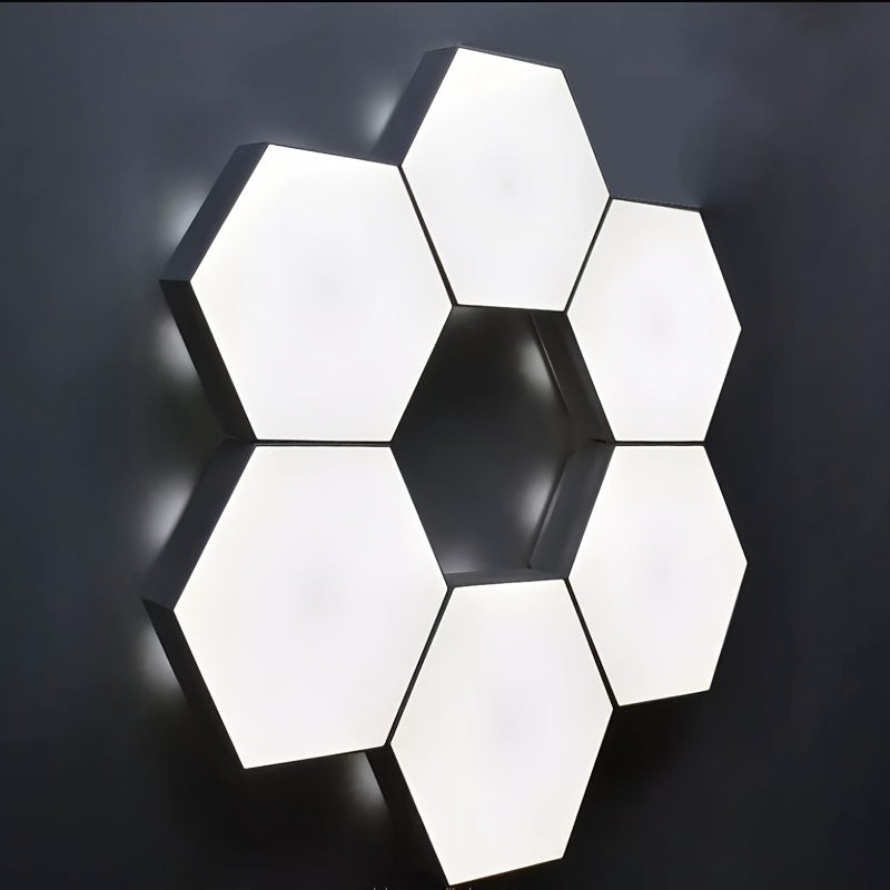 6packs Touch Control Hexagonal LED Wall Light