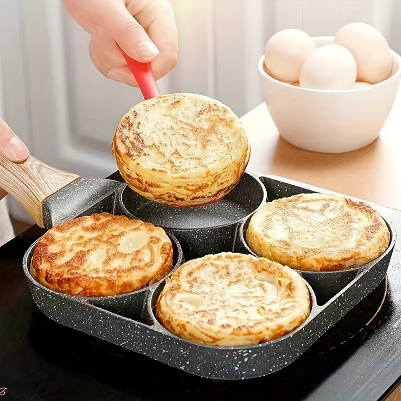 4-Hole Aluminum Alloy Omelets Pot