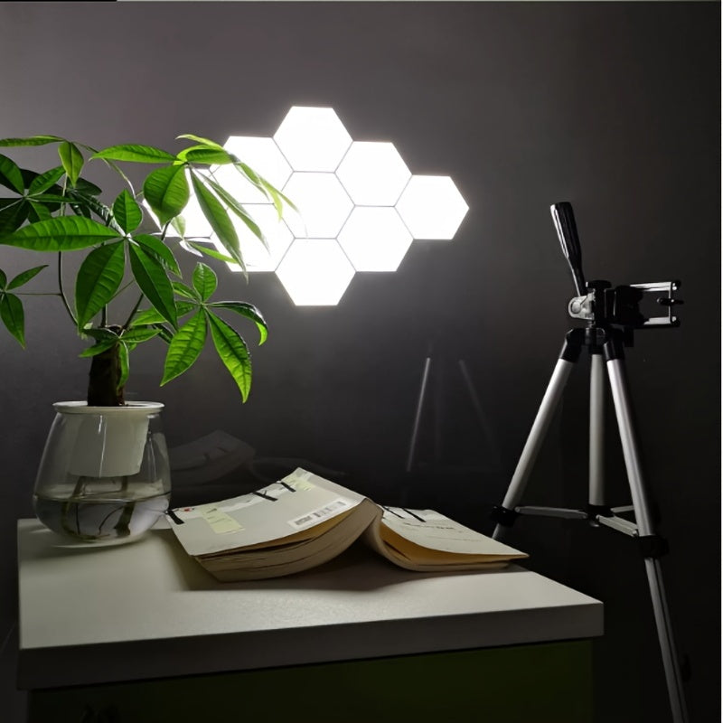 6packs Touch Control Hexagonal LED Wall Light