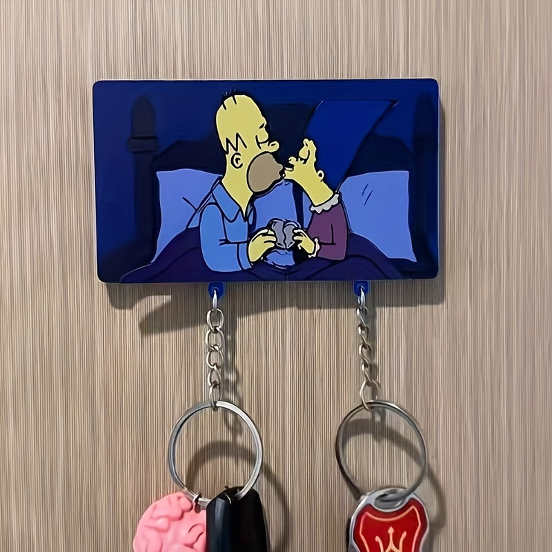 Simpson Couple Keychain Set