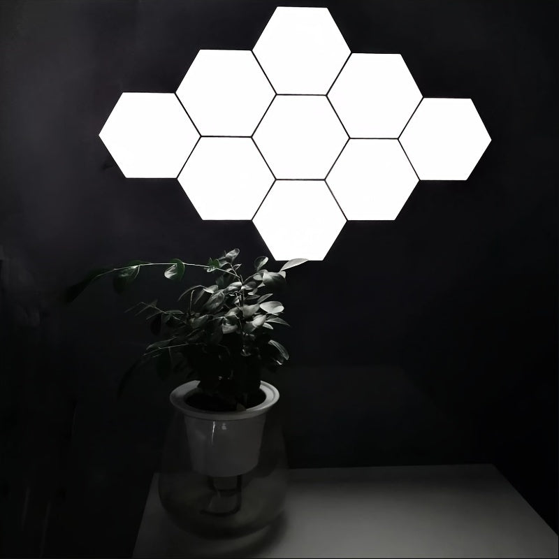 6packs Touch Control Hexagonal LED Wall Light