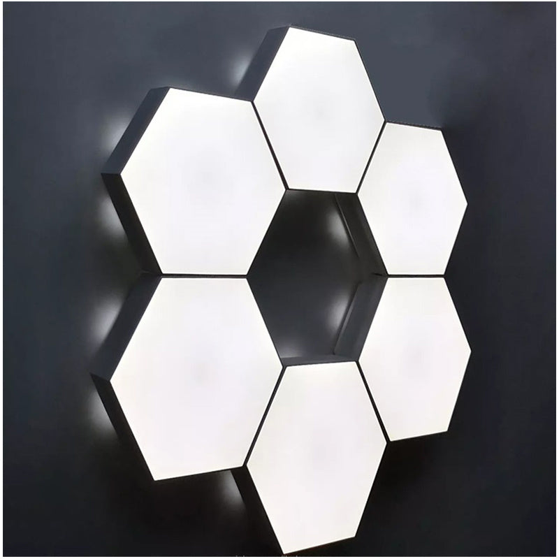 6packs Touch Control Hexagonal LED Wall Light