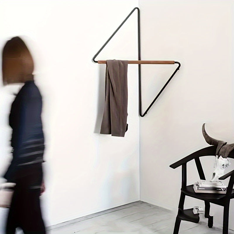 Corner Wall-Mounted Luxury Clothes Rack