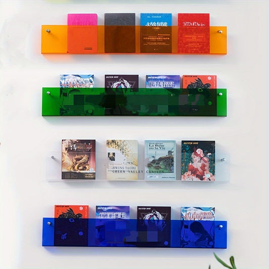 Acrylic Wall-mounted Bookshelf