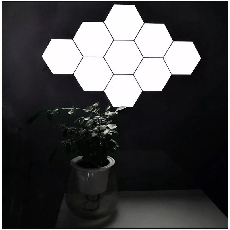 6packs Touch Control Hexagonal LED Wall Light