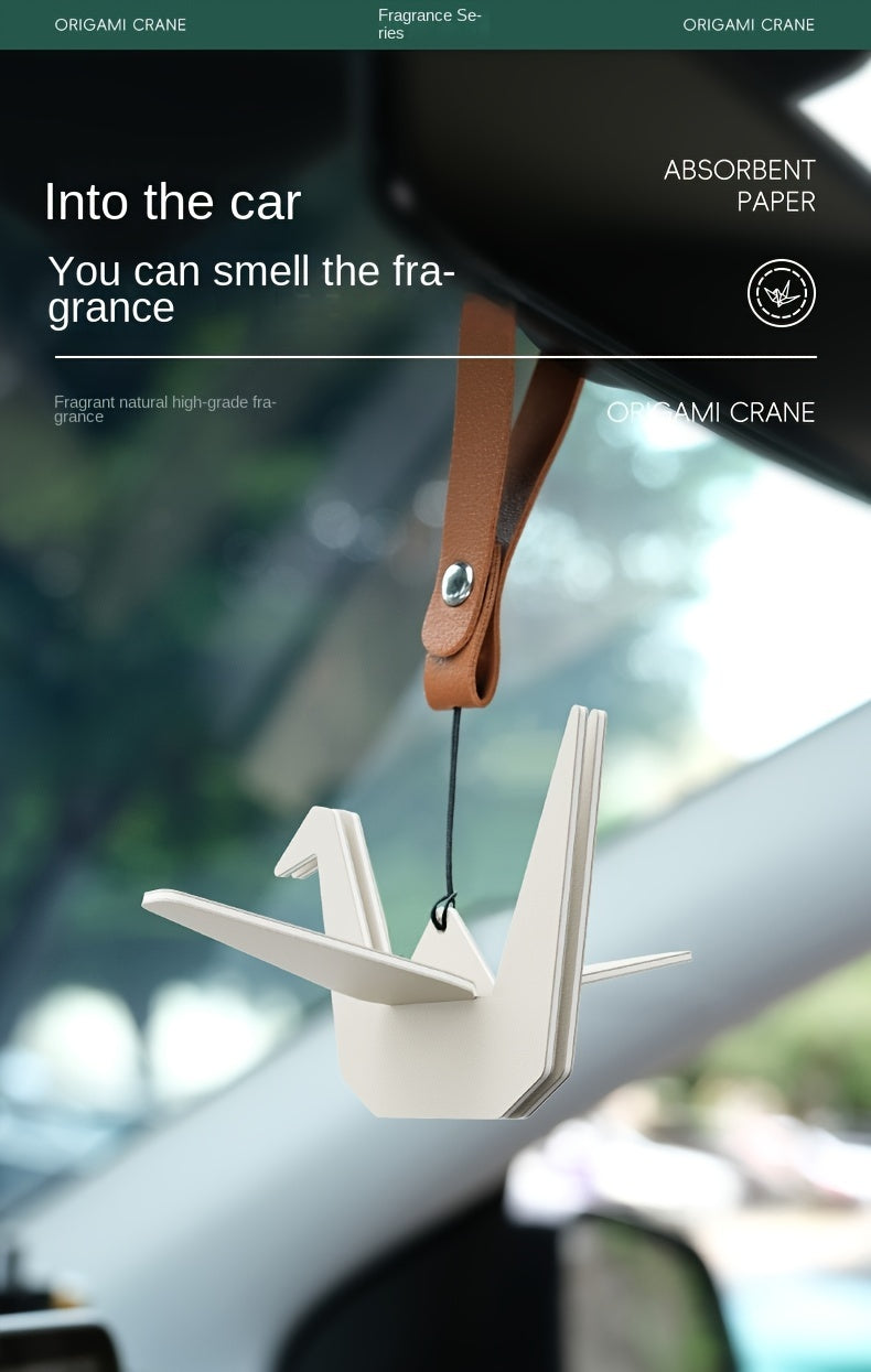 Aromatherapy Paper Crane Car Mirror Hang